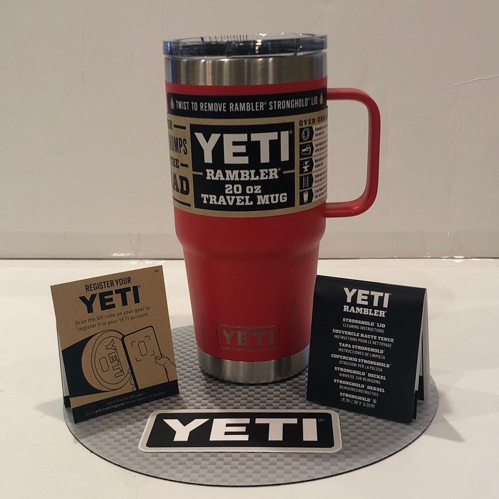 Yeti Rambler 20 oz Travel Mug – Rescue Red - Brand New - NWT Never Used
